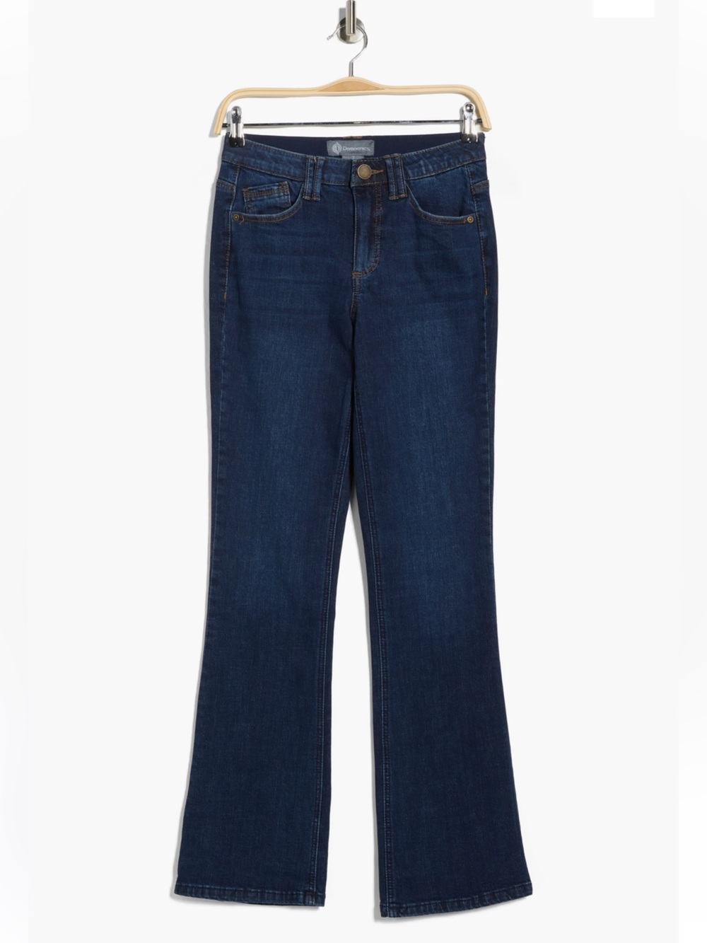 'Ab'Technology Embroidered Itty Bitty Bootcut Jeans